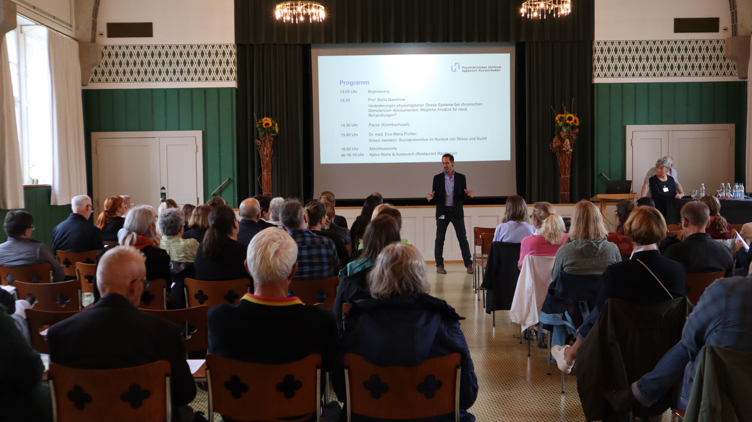 , R&uuml;ckblick auf das 19. Appenzeller Suchtsymposium: &bdquo;Stressfolgeerkrankungen und Sucht&ldquo;, Spitalverbund AR