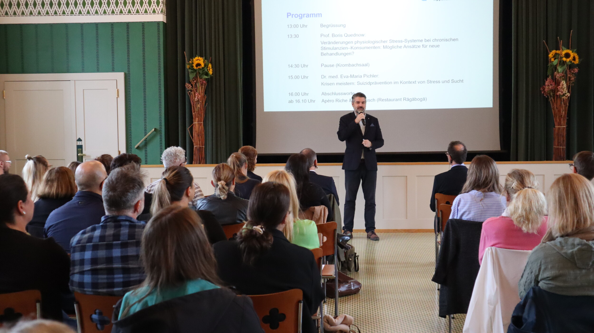 , R&uuml;ckblick auf das 19. Appenzeller Suchtsymposium: &bdquo;Stressfolgeerkrankungen und Sucht&ldquo;, Spitalverbund AR
