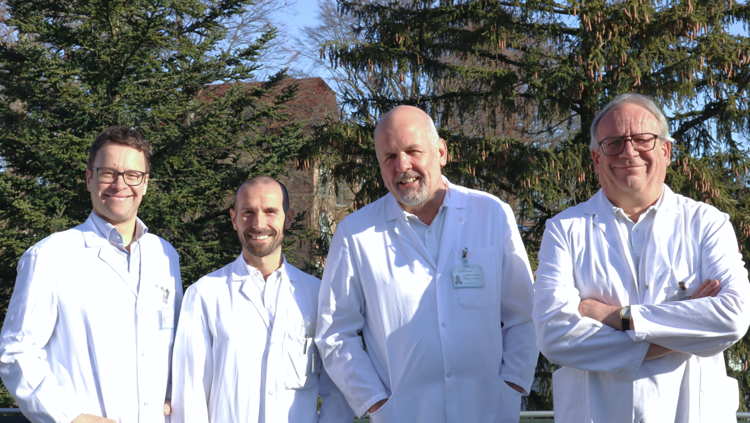 V.l.n.r.: Dr. med. A. Ewers, Dr. med. A. Sireus, Dr. med. Ch. von der Lippe, Dr. med. Th. Kuhn